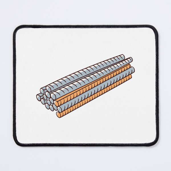 Item preview, Doodle of a constructed reinforced rebar designed and sold by rasagamastore.