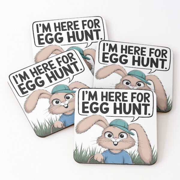 Item preview, I’m Here for the Egg Hunt designed and sold by RiceArtShop.