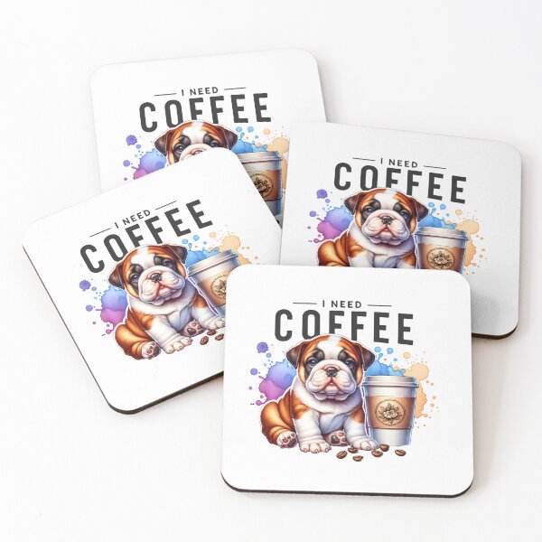 Item preview, Pet Lover's 'I Need Coffee' Design – Perfect for Apparel & Accessories designed and sold by artedigital99.