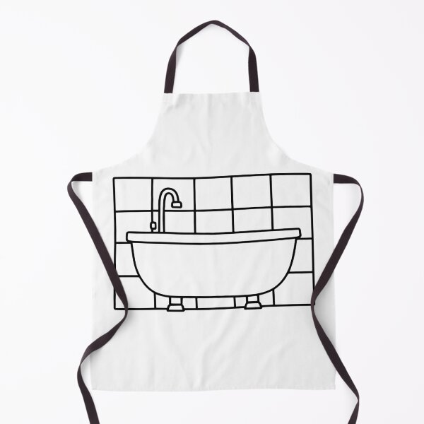 Item preview, Doodle of a tiled bathroom with epoxy grout designed and sold by rasagamastore.