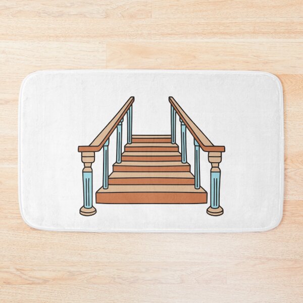 Item preview, wooden staircase with ornate banisters designed and sold by rasagamastore.