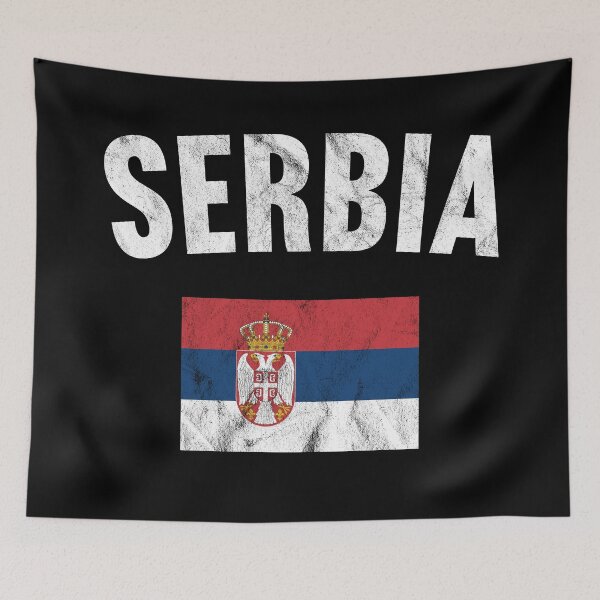 Item preview, Serbia Flag designed and sold by PaulSDesign.