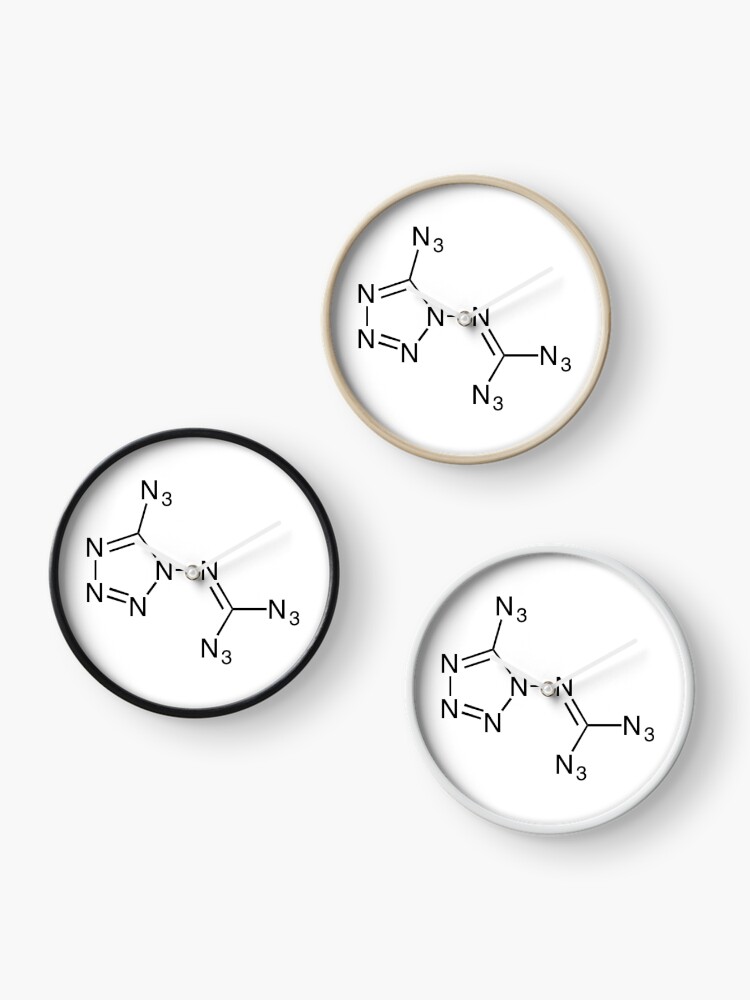 Thumbnail 3 of 4, Clock, Azidoazide Azide C2N14 designed and sold by Zeeph.
