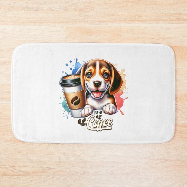 Item preview, Caffeine & Paws – 'I Need Coffee' Pet Lover's Collection designed and sold by artedigital99.