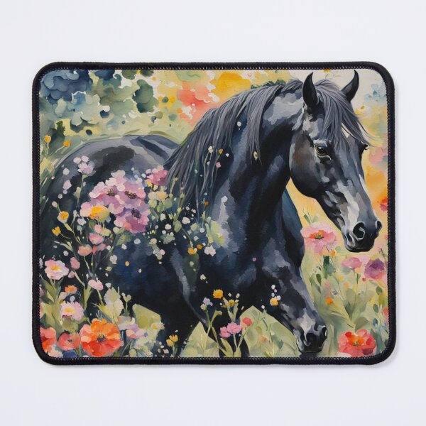 Item preview, Watercolor Horse In Wild Flowers designed and sold by Gabriela McDaniel.