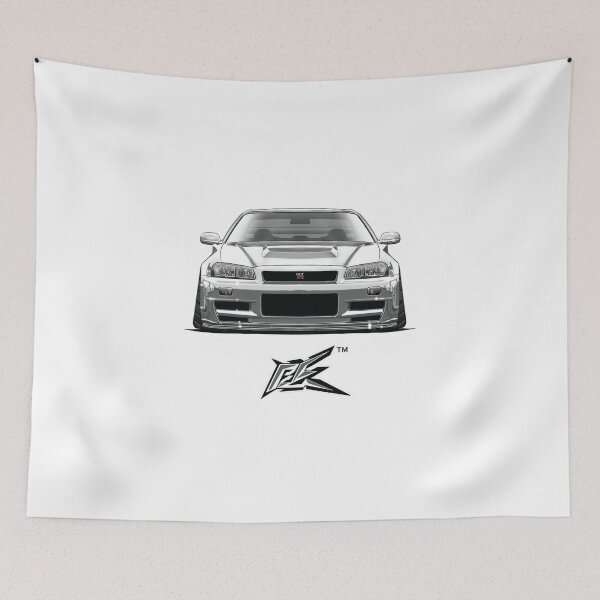 Item preview, nissan skyline gtr r34 white  designed and sold by NaquashM.