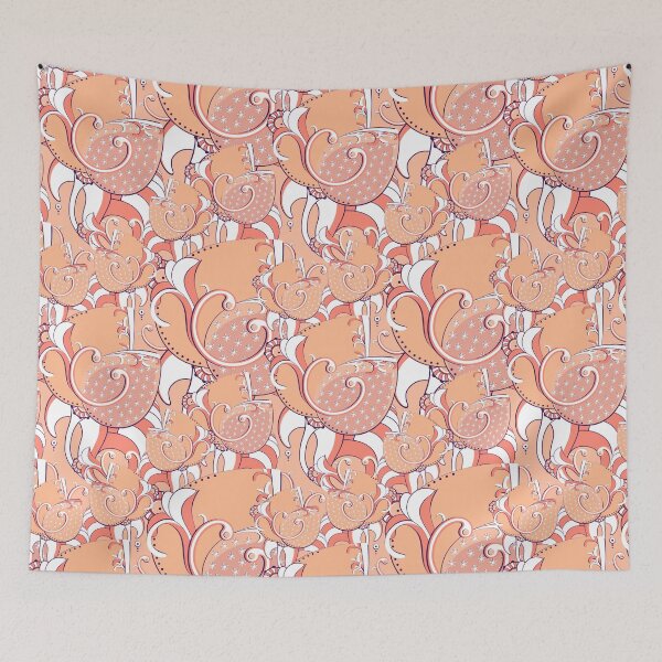 Item preview, Big abstract flower, Light peach version designed and sold by Alex  Blud.