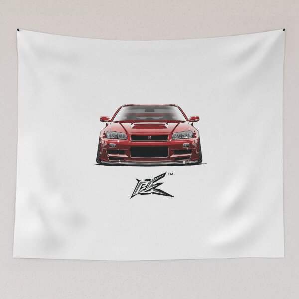 Item preview, nissan skyline gtr r34 red designed and sold by NaquashM.
