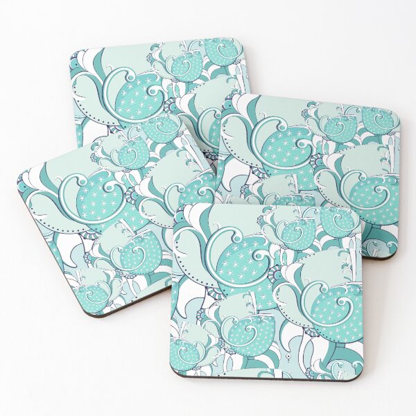 Item preview, Big abstract flower, Turquoise version designed and sold by Alex  Blud.