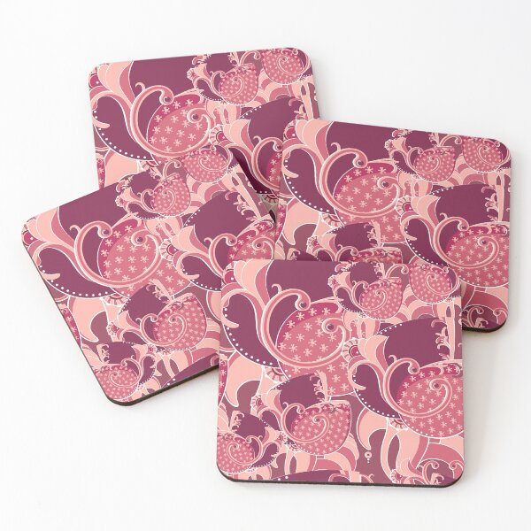 Item preview, Big abstract flower, Burgundy-peach version designed and sold by Alex  Blud.