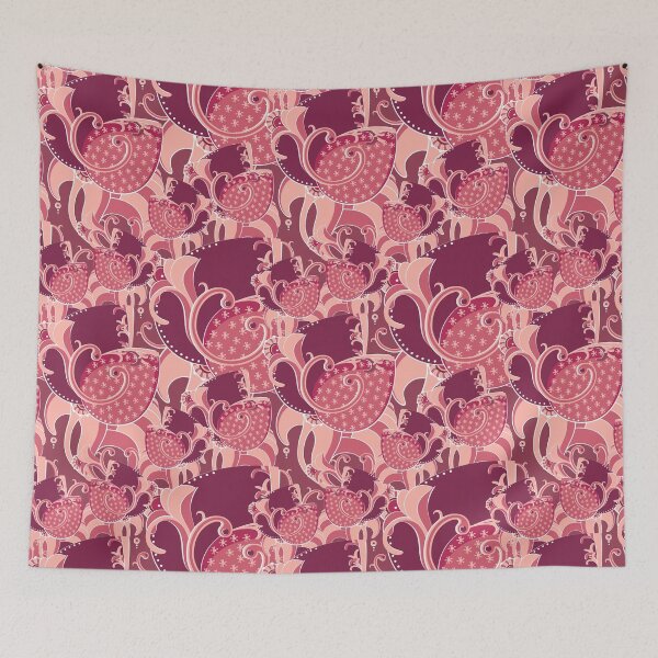 Item preview, Big abstract flower, Burgundy-peach version designed and sold by Alex  Blud.