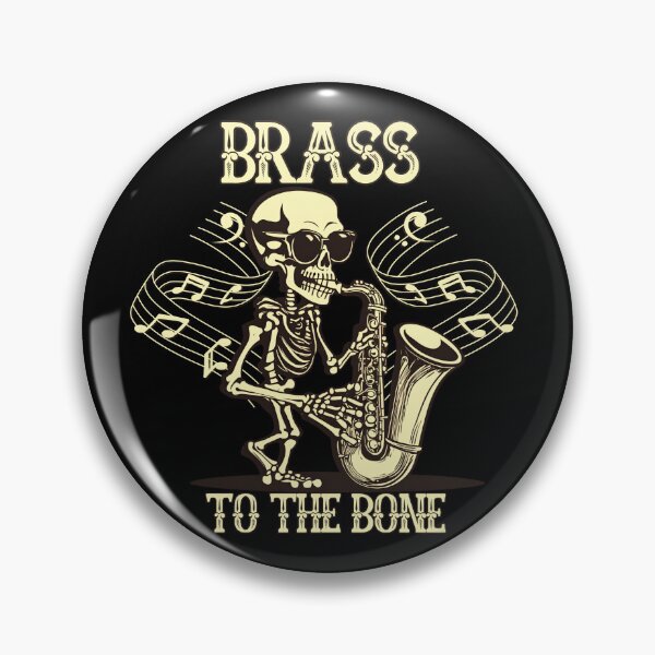 Item preview, BRASS TO THE BONE  Cool Skeleton Saxophone Player designed and sold by theflandonian.