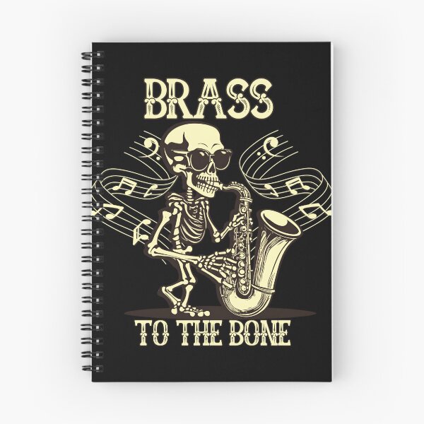 Item preview, BRASS TO THE BONE  Cool Skeleton Saxophone Player designed and sold by theflandonian.