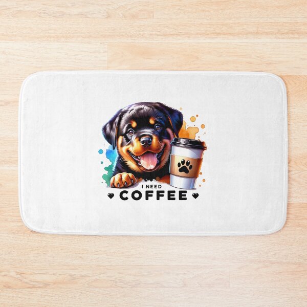 Item preview, Caffeine & Paws – 'I Need Coffee' Pet Lover's Collection designed and sold by artedigital99.