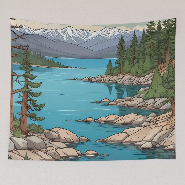 Aperçu de l'œuvre Paysage du lac Tahoe créée et vendue par WildlifeInc.