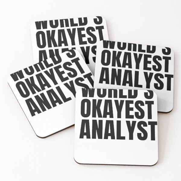 Item preview, World's Okayest Analyst - Black designed and sold by Cutsandsparks.