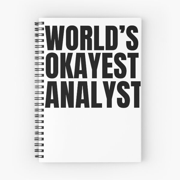 Item preview, World's Okayest Analyst - Black designed and sold by Cutsandsparks.