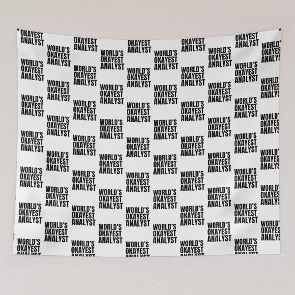 Item preview, World's Okayest Analyst - Black designed and sold by Cutsandsparks.