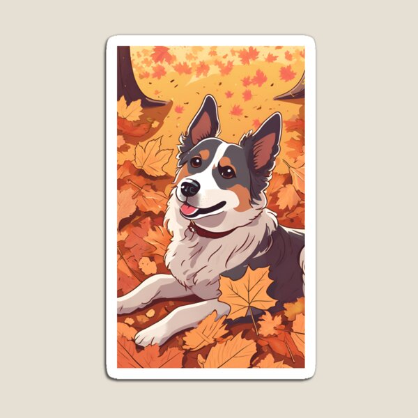 Item preview, Cute Dog in Autumn Season designed and sold by MinezJi15.