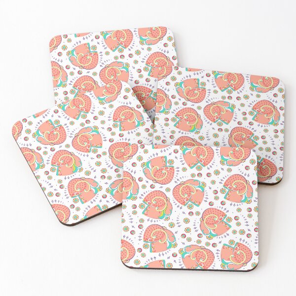 Item preview, Abstract flower, Light peach on white background designed and sold by Alex  Blud.