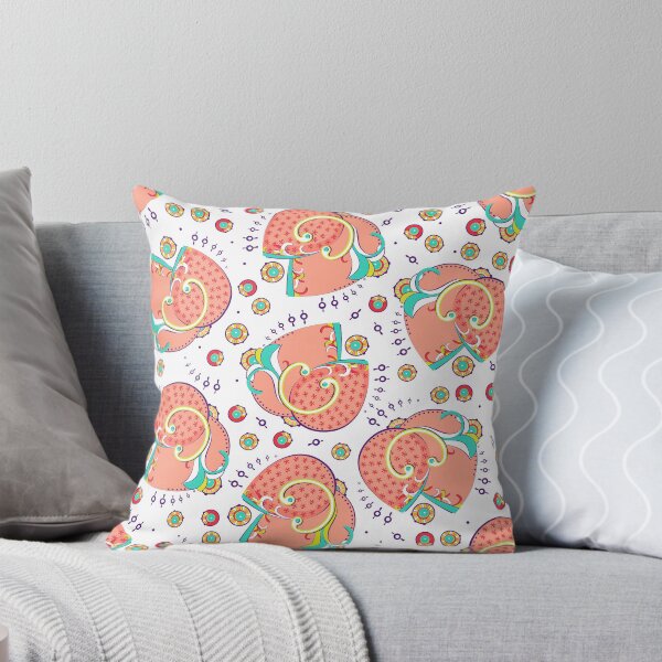 Item preview, Abstract flower, Light peach on white background designed and sold by Alex  Blud.