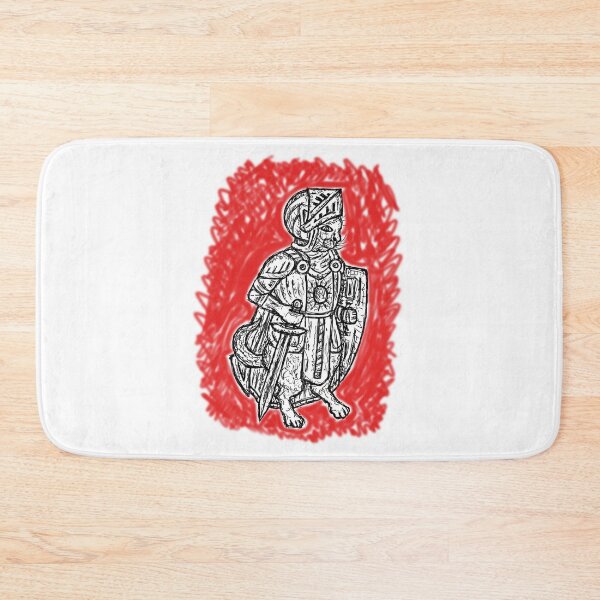 Item preview, Medieval Creature Meme - Warrior Cat designed and sold by VintageManiac.