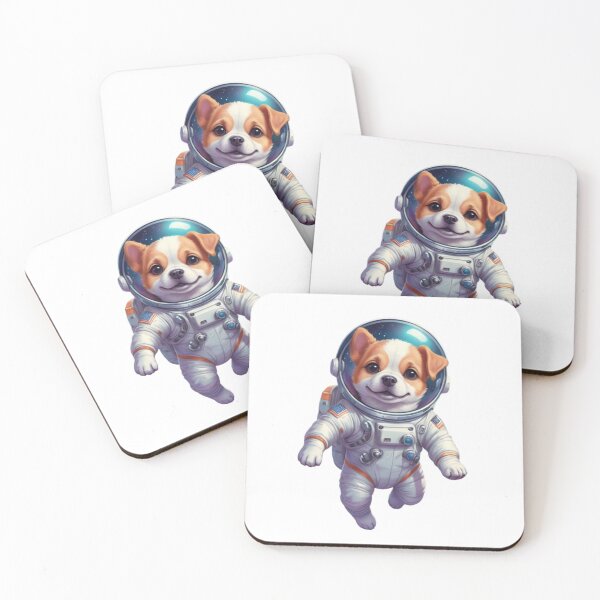 Item preview, Cute astronaut dog floating in space designed and sold by jean-nicolas.
