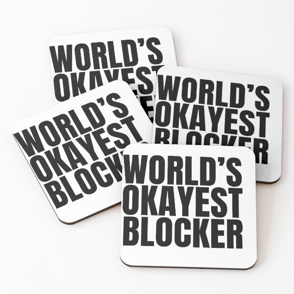 Item preview, World's Okayest Blocker - Black designed and sold by Cutsandsparks.