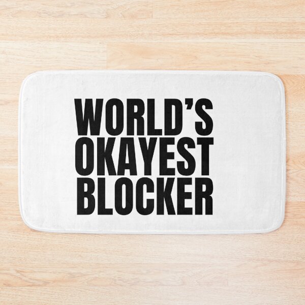 Item preview, World's Okayest Blocker - Black designed and sold by Cutsandsparks.
