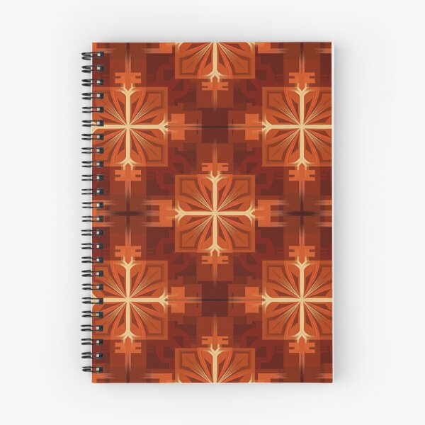 Item preview, Radiant Blossoms: Warm Orange Geometric Pattern designed and sold by MySignatureItems.