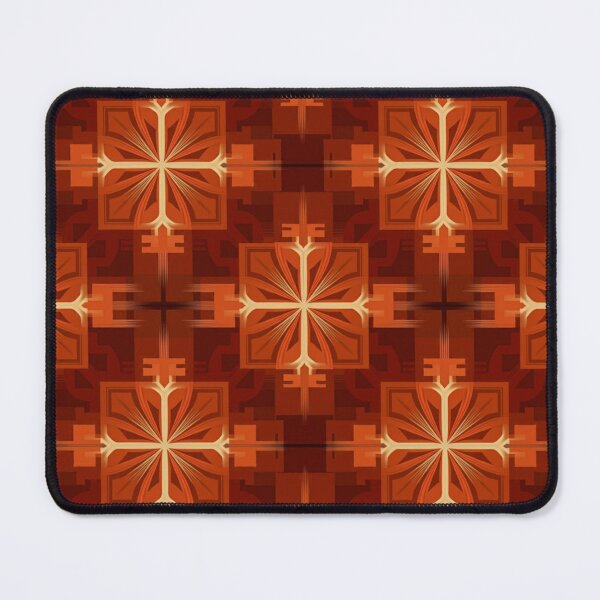 Item preview, Radiant Blossoms: Warm Orange Geometric Pattern designed and sold by MySignatureItems.