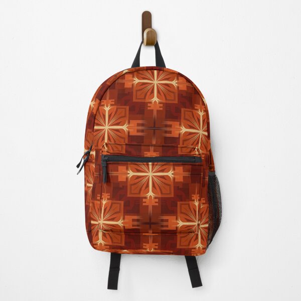 Item preview, Radiant Blossoms: Warm Orange Geometric Pattern designed and sold by MySignatureItems.
