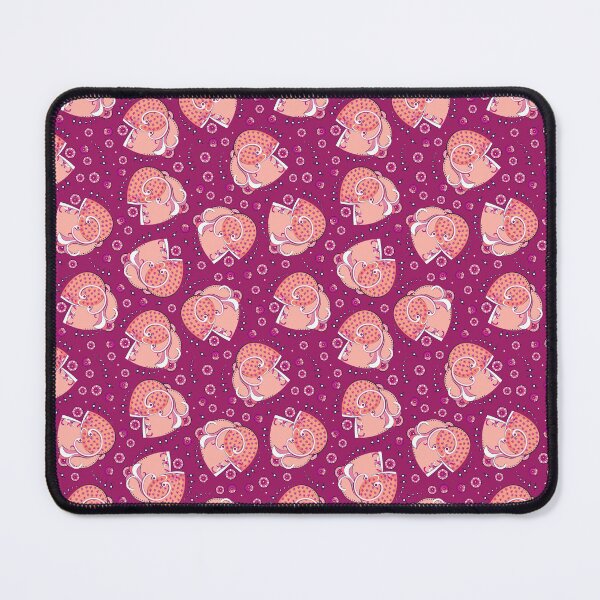 Item preview, Abstract flower, Peach on burgundy background designed and sold by Alex Blud.