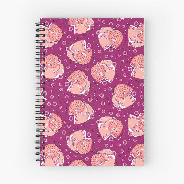 Item preview, Abstract flower, Peach on burgundy background designed and sold by Alex  Blud.