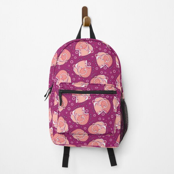 Item preview, Abstract flower, Peach on burgundy background designed and sold by Alex Blud.