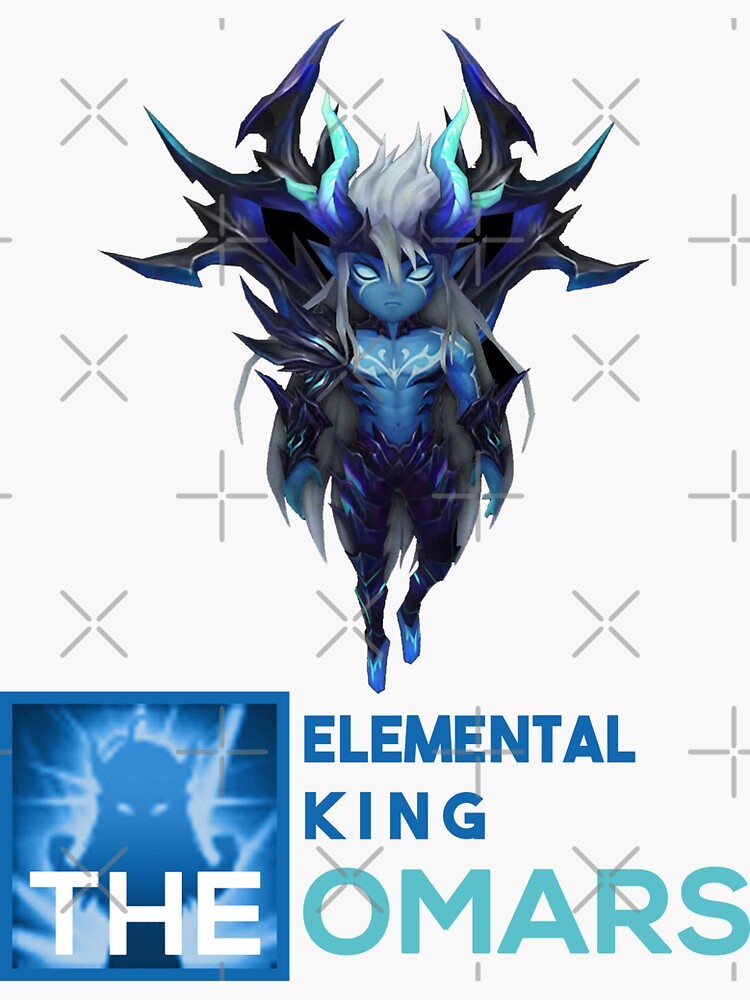 "Theomars Elemental King Summoners War Ifrit Water" Sticker for Sale by