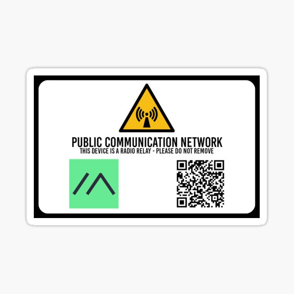 Item preview, Meshtastic Warning Label designed and sold by HarrierAV8.