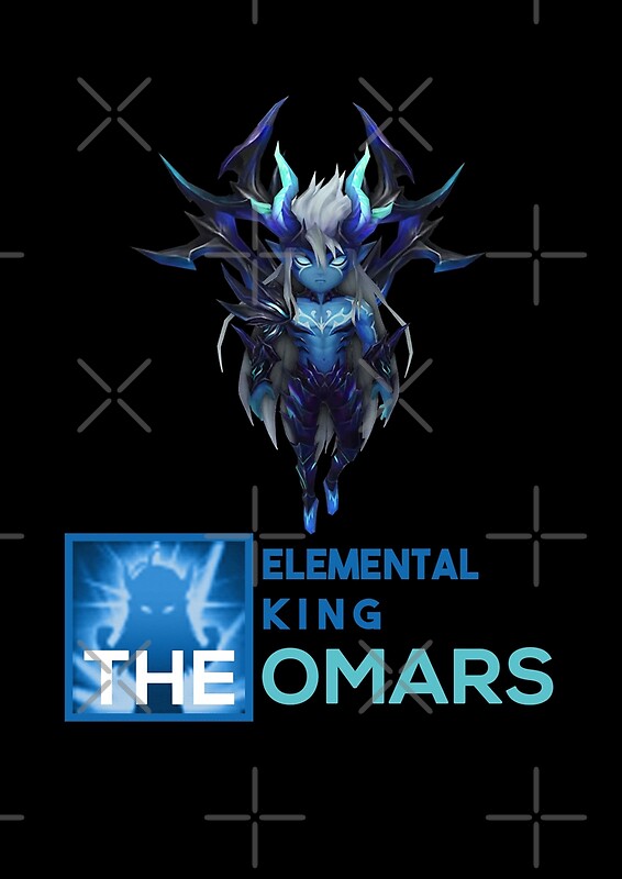 "Theomars Elemental King Summoners War Ifrit Water" by Katon Design