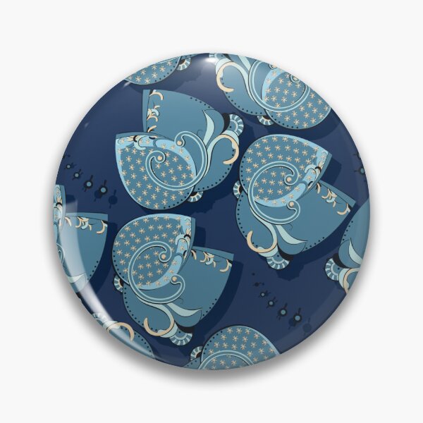 Item preview, Abstract flower, Blue on blue background designed and sold by Alex  Blud.