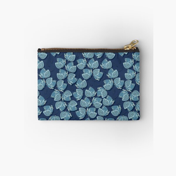 Item preview, Abstract flower, Blue on blue background designed and sold by Alex  Blud.