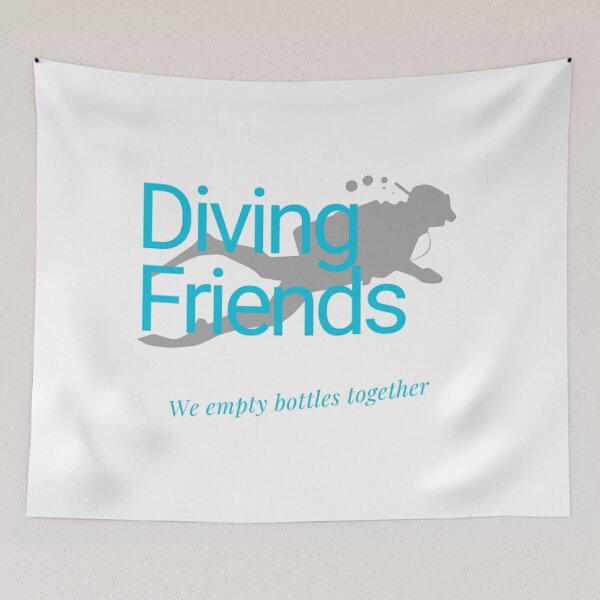 Item preview, Diving Friends - We empty bottles together designed and sold by Tom Sillen.