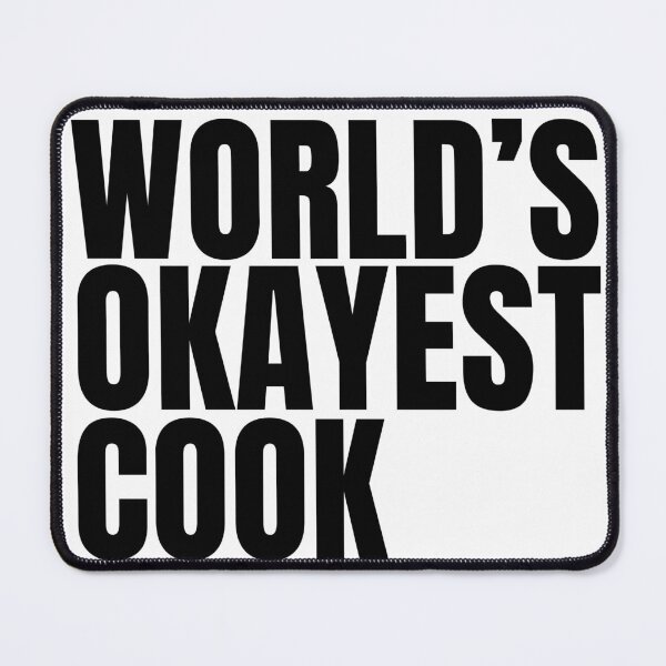 Item preview, World's Okayest Cook - Black designed and sold by Cutsandsparks.