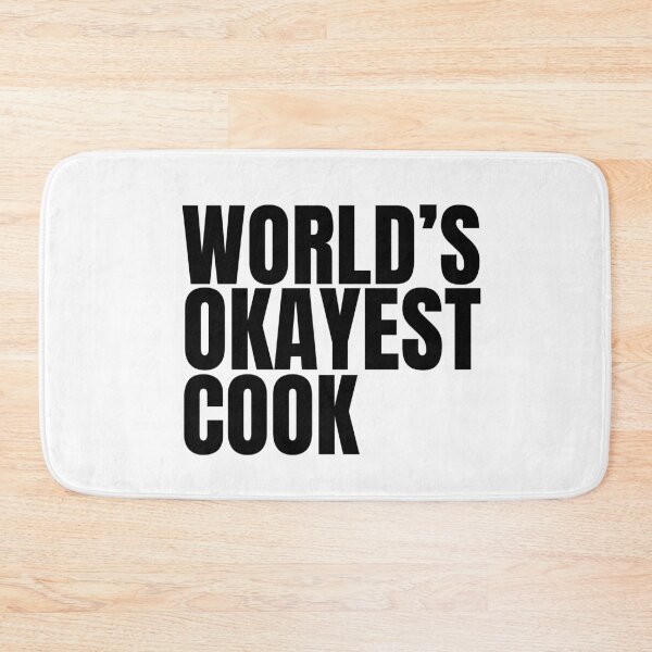 Item preview, World's Okayest Cook - Black designed and sold by Cutsandsparks.