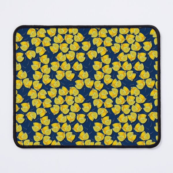 Item preview, Abstract flower, Yellow on blue background designed and sold by Alex Blud.