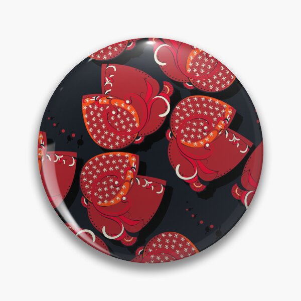 Item preview, Abstract flower, Red on black background designed and sold by Alex  Blud.