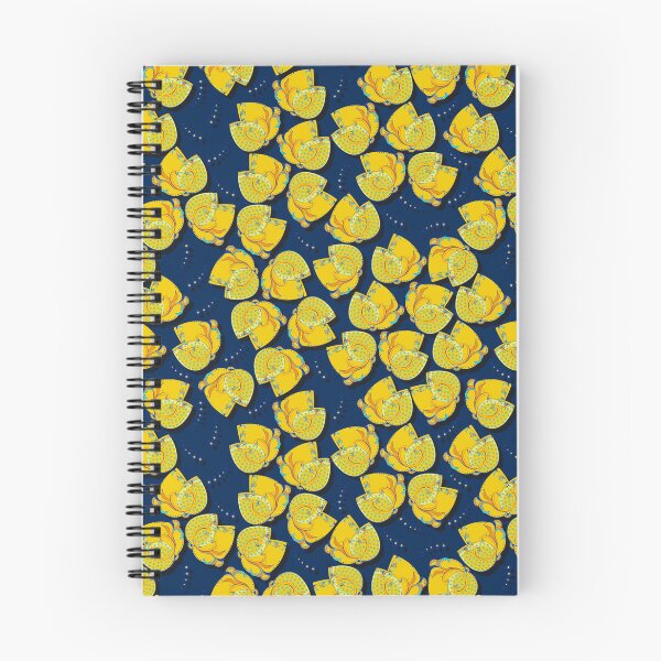 Item preview, Abstract flower, Yellow on blue background designed and sold by Alex  Blud.