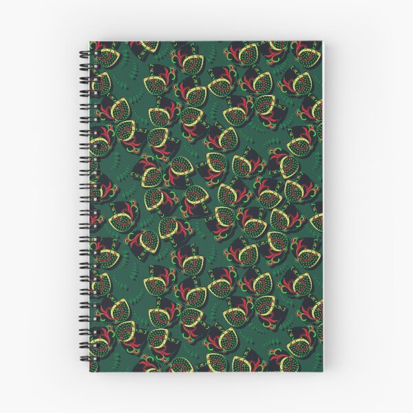 Item preview, Abstract flower, Green-Black on dark green background designed and sold by Alex  Blud.