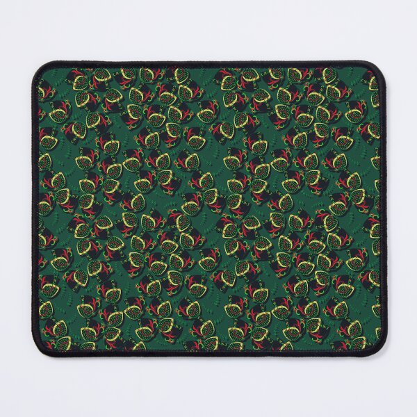 Item preview, Abstract flower, Green-Black on dark green background designed and sold by Alex  Blud.