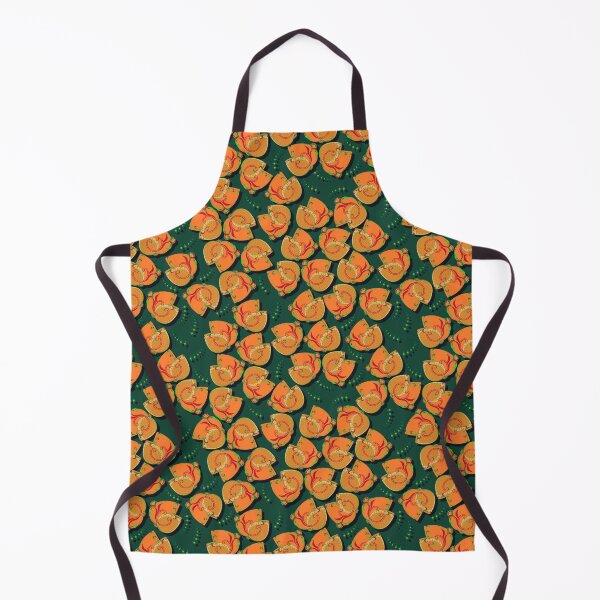 Item preview, Abstract flower, Orange on dark green background designed and sold by Alex  Blud.