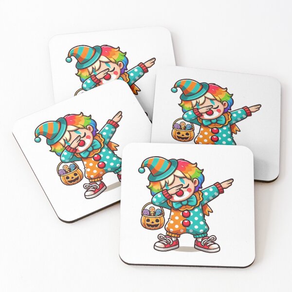 Item preview, Dabbing Clown Kid with Candy Bucket for Halloween Fun designed and sold by ManeeStore.